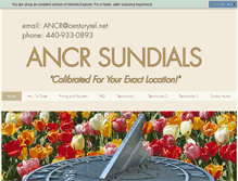 Tablet Screenshot of ancrsundials.com